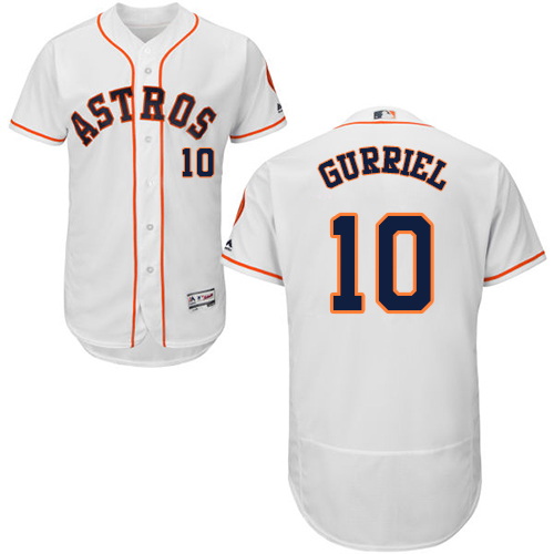 Astros #10 Yuli Gurriel White Flexbase Authentic Collection Stitched MLB Jersey